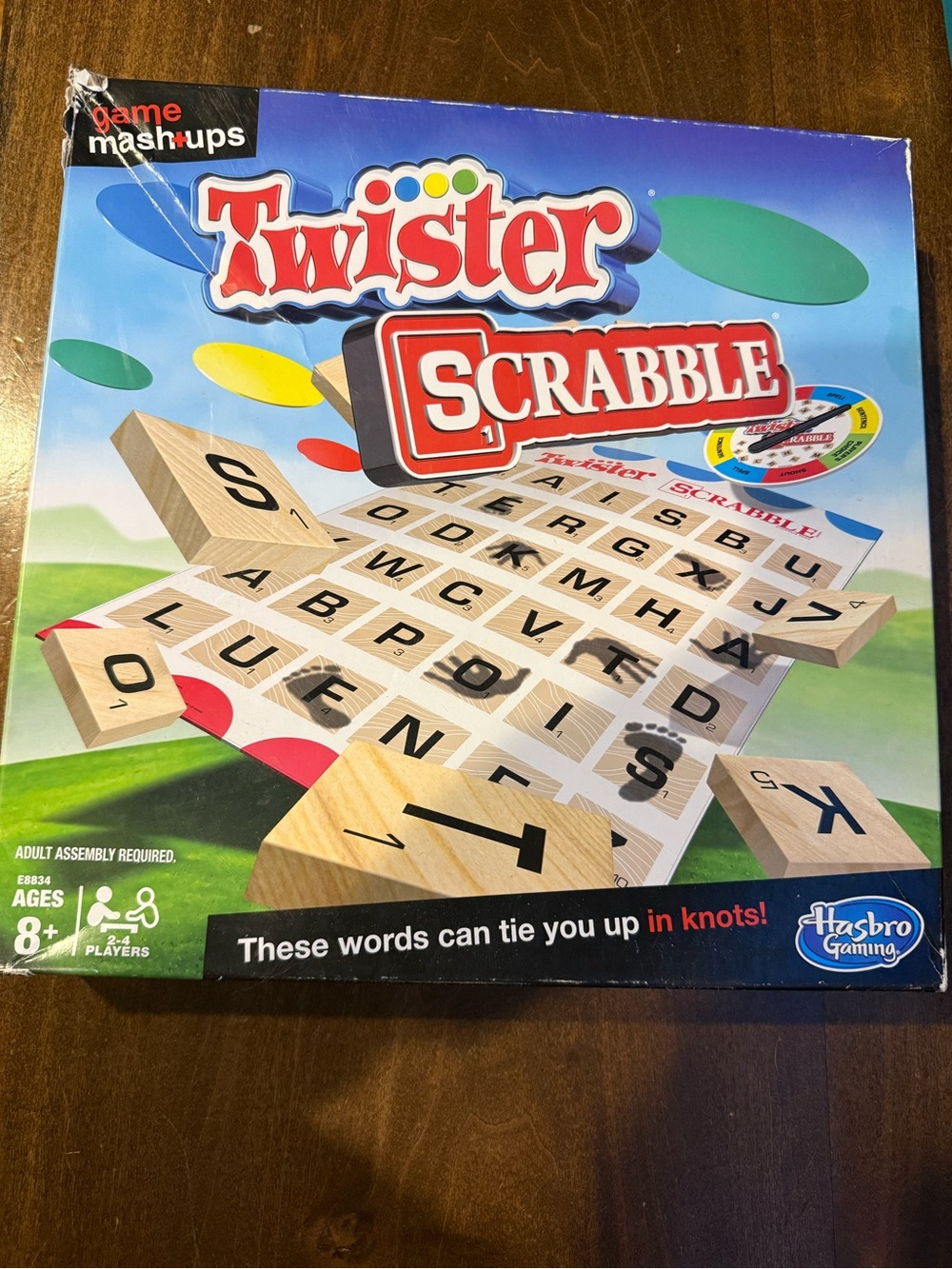 Twister Scrabble Board Game - Hasbro